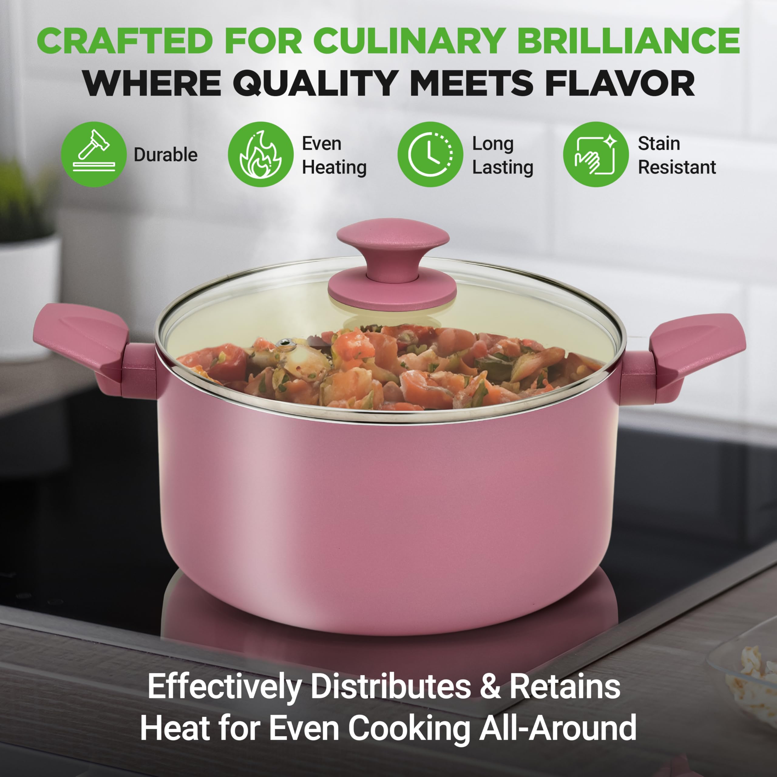 Amazon.com: NutriChef 54-Piece Kitchen Cookware Set – Complete Non